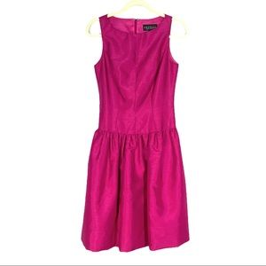 NWOT ABS Evening by Allen Schwartz Pink Drop Waist Fit & Flare Cocktail Dress
